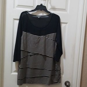 Roz & Ali stripped womens 3x shirt